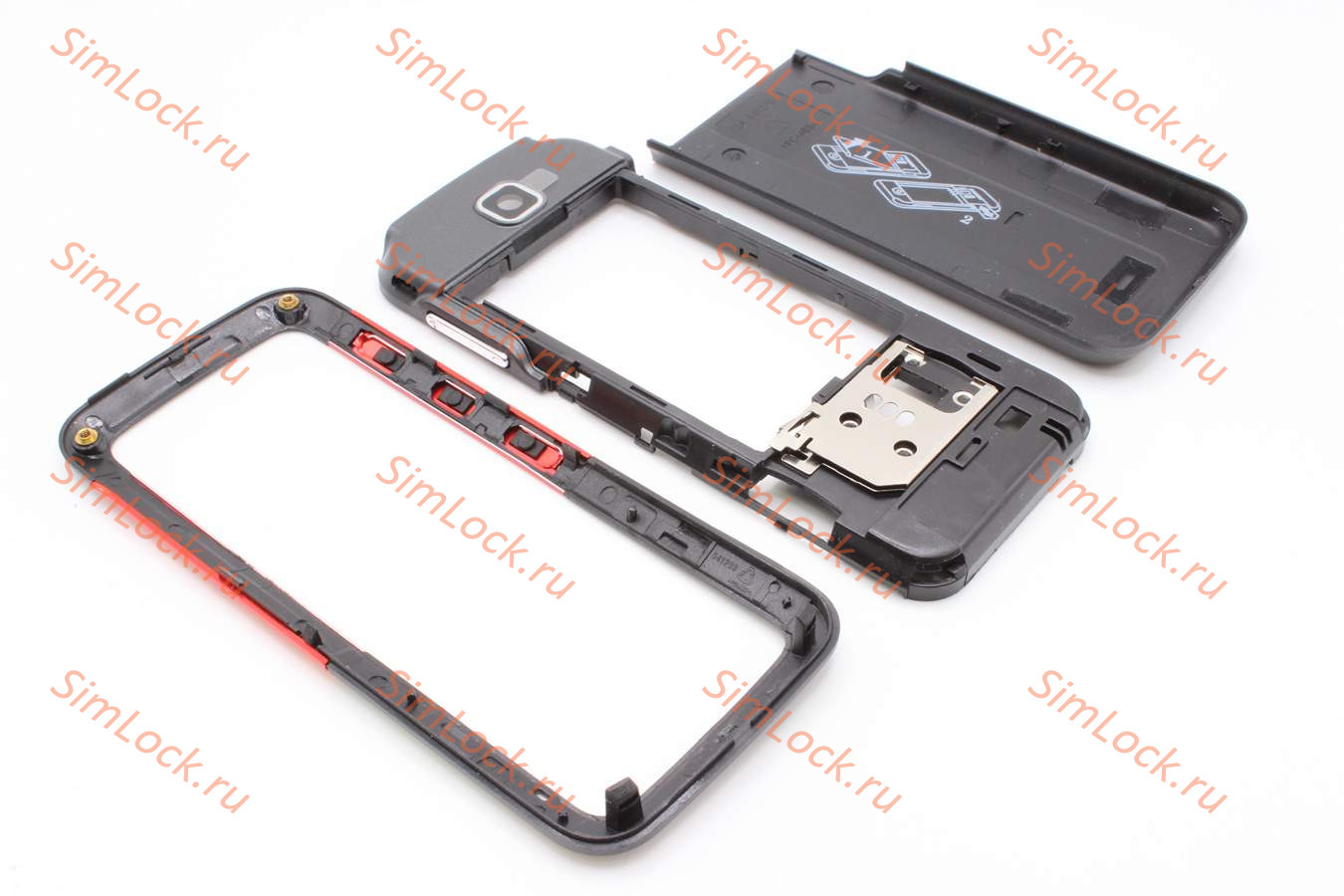 Nokia 5310 - корпус, цвет черный+красный