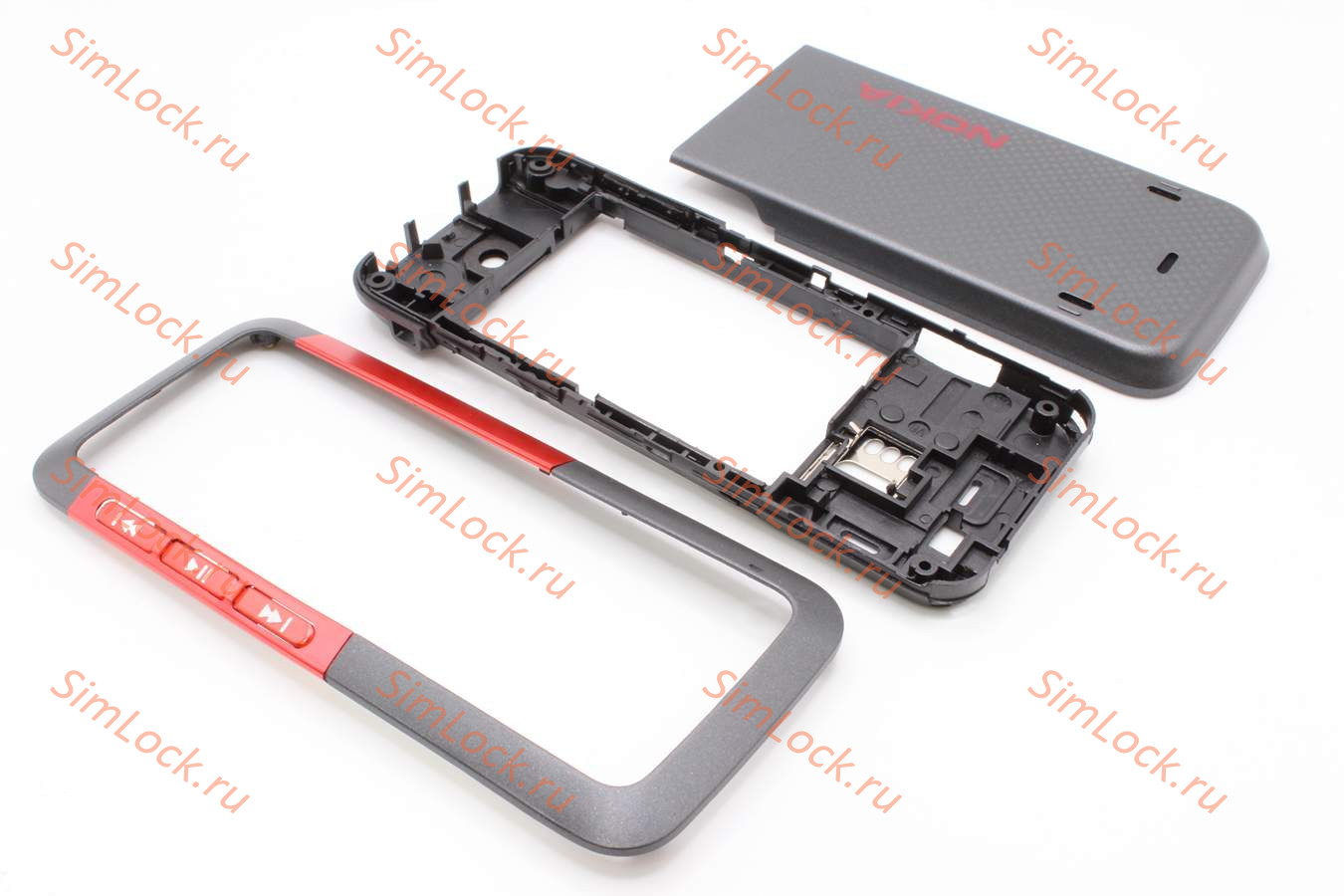 Nokia 5310 - корпус, цвет черный+красный