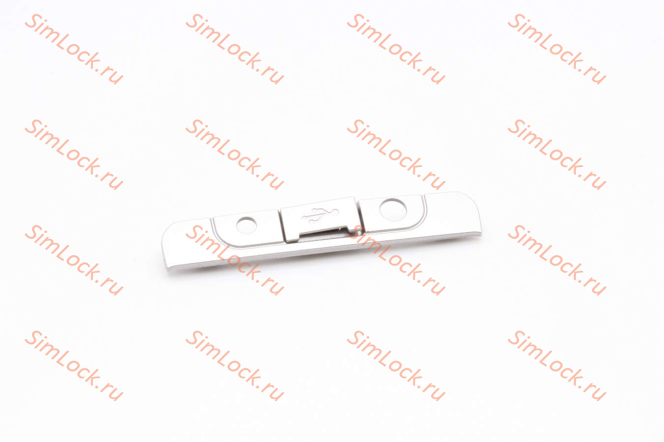 Nokia 5330 - верхняя вставка с дверцей USB, цвет SILVER, оригинал