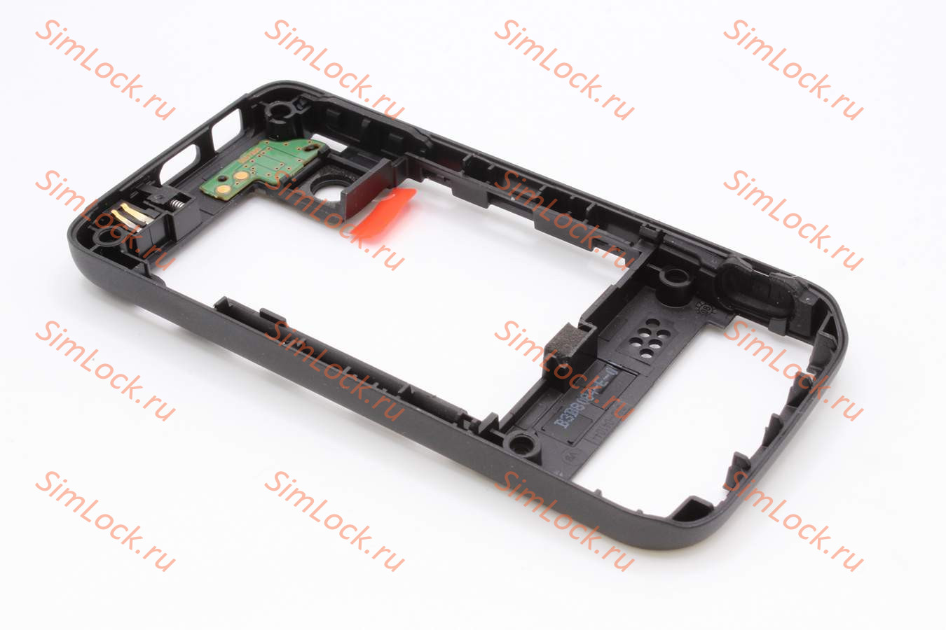 Nokia 5610 - средняя часть в сборе с разъемом, вспышкой и кнопками, цвет BLACK, оригинал