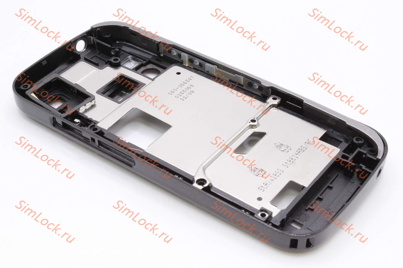 Nokia 5730 - средняя часть в сборе с динамиком и разъемом зарядки, MONOCHROME, оригинал