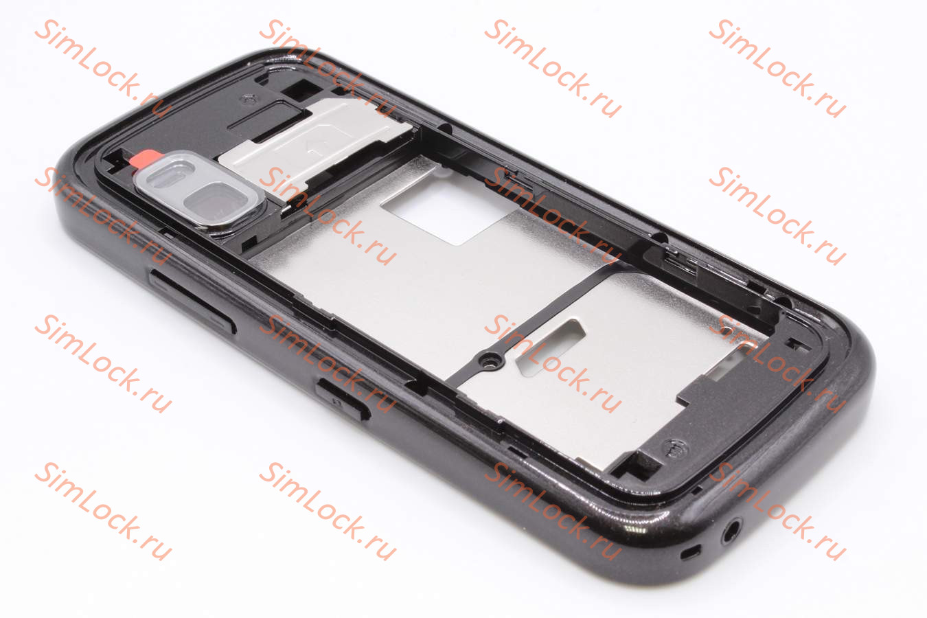 Nokia 5730 - средняя часть в сборе с динамиком и разъемом зарядки, MONOCHROME, оригинал