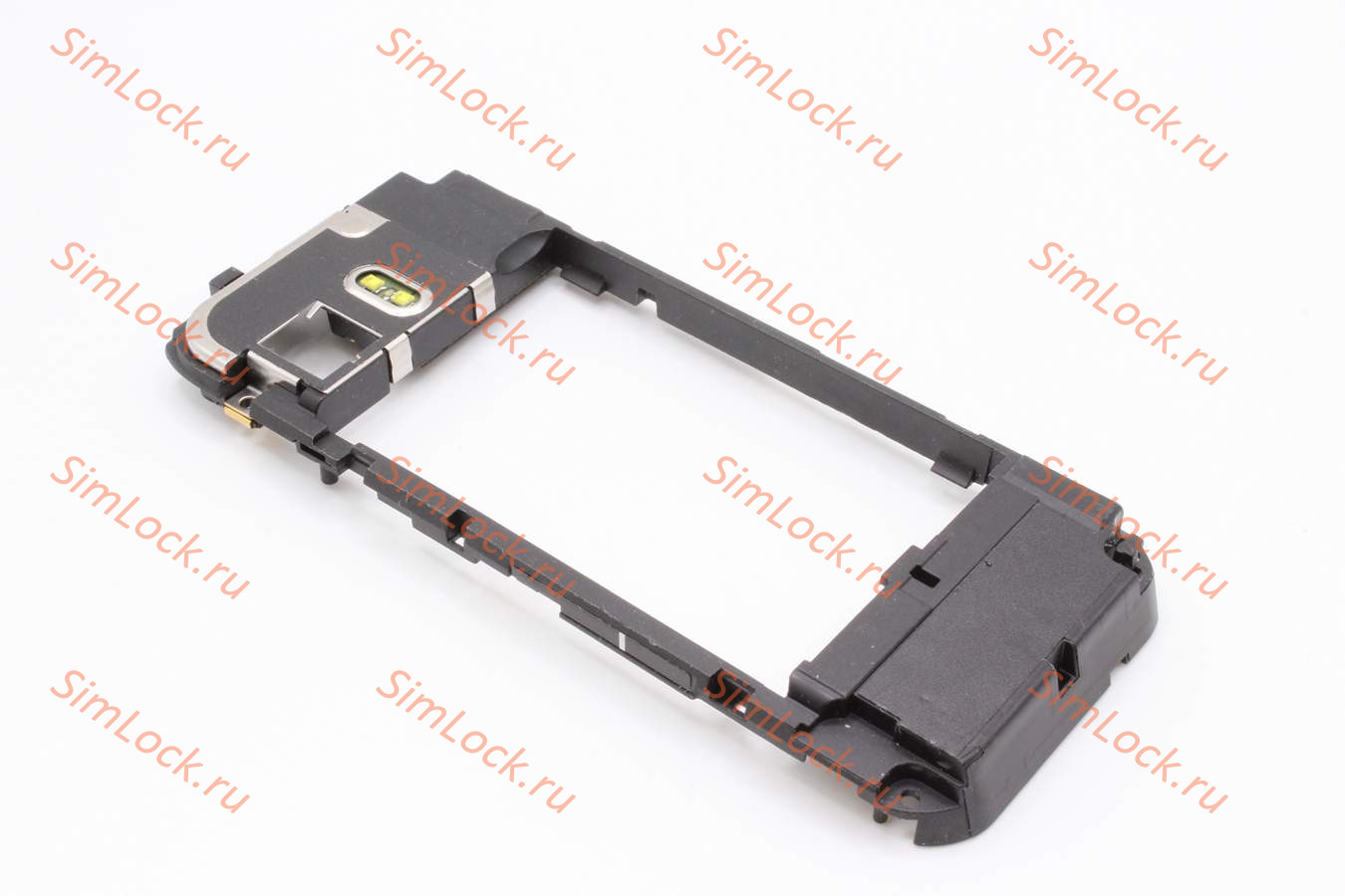 Nokia 5800 - средняя часть в сборе с разъемом, двумя звонками, вспышкой
