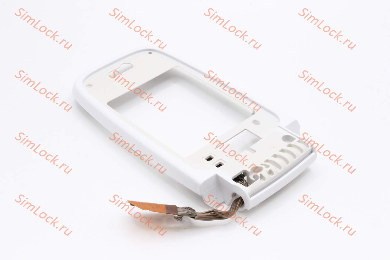 Nokia 6101 - рамка дисплея, цвет белый, в сборе со шлейфом