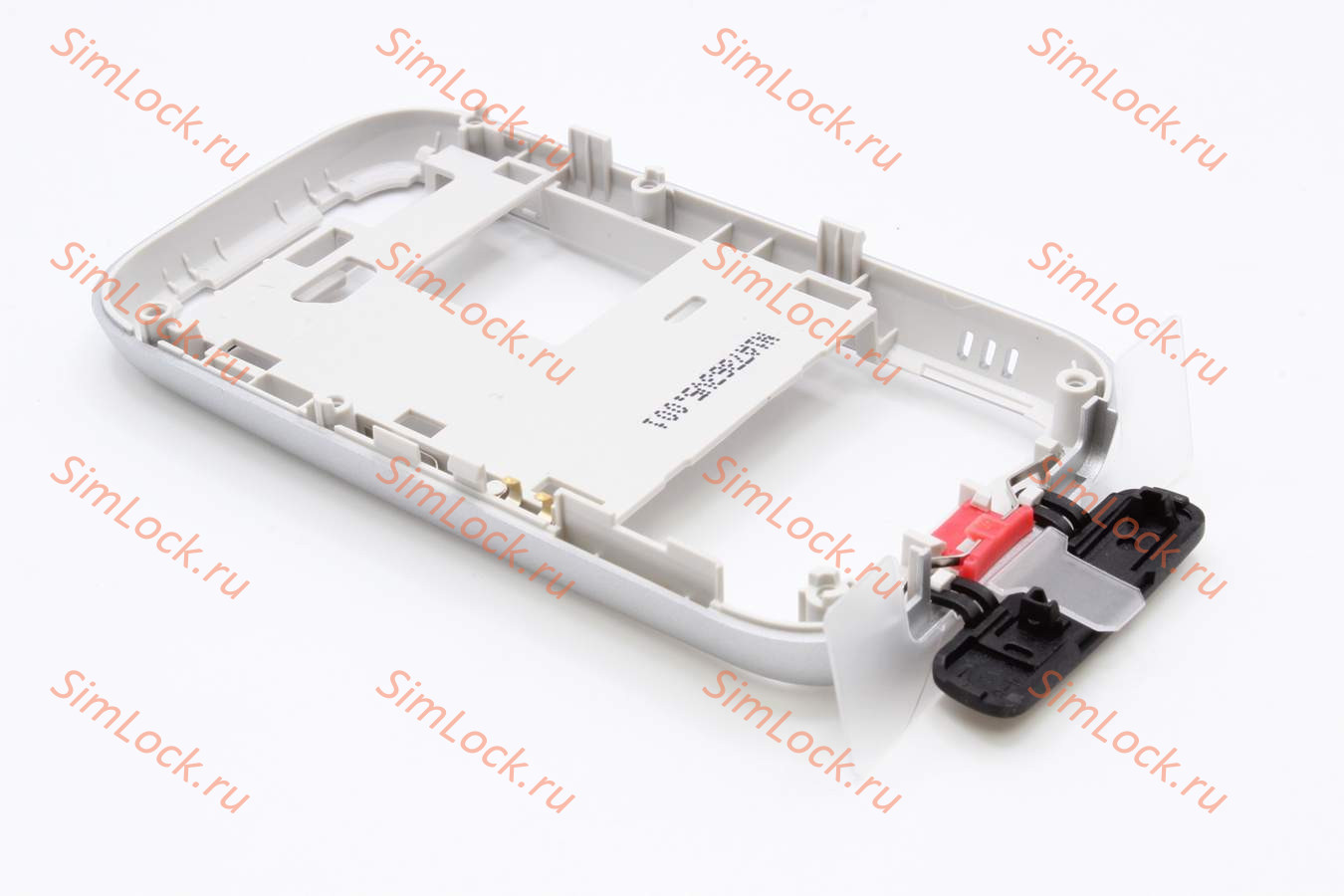 Nokia 6111 - средня часть в сборе с кнопкой крышки аккумулятора, цвет SILVER, оригинал