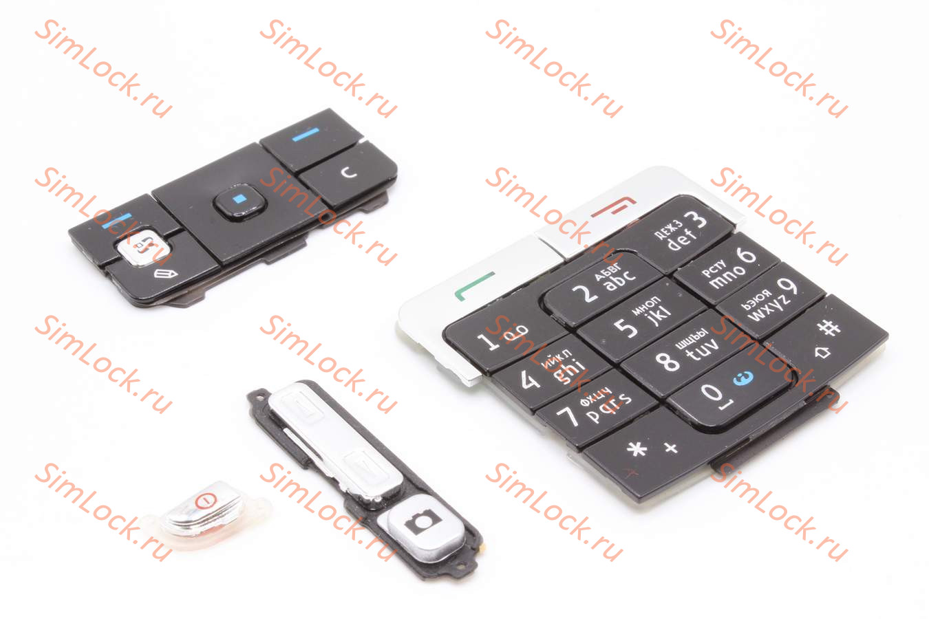 Nokia 6260 - клавиатура, цвет черный +кнопки включения и громкости