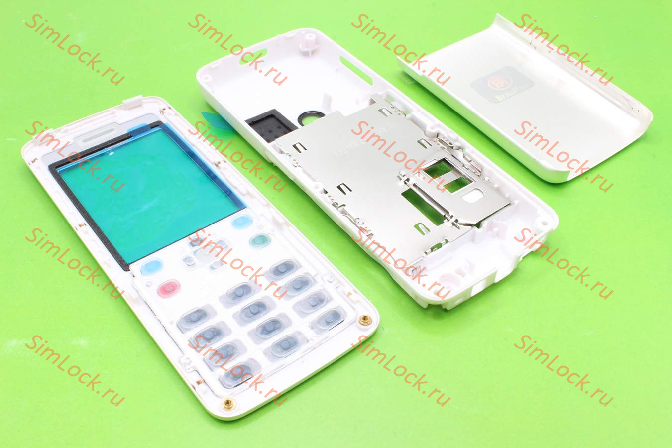 Nokia 6300 - корпус, цвет белый, лицевая панель с экранировкой
