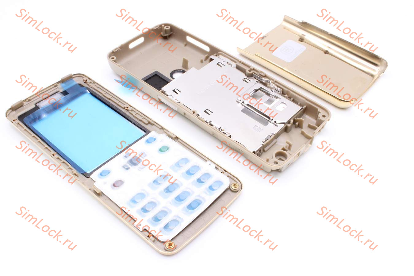 Nokia 6300 - корпус, цвет золото, лицевая панель с экранировкой