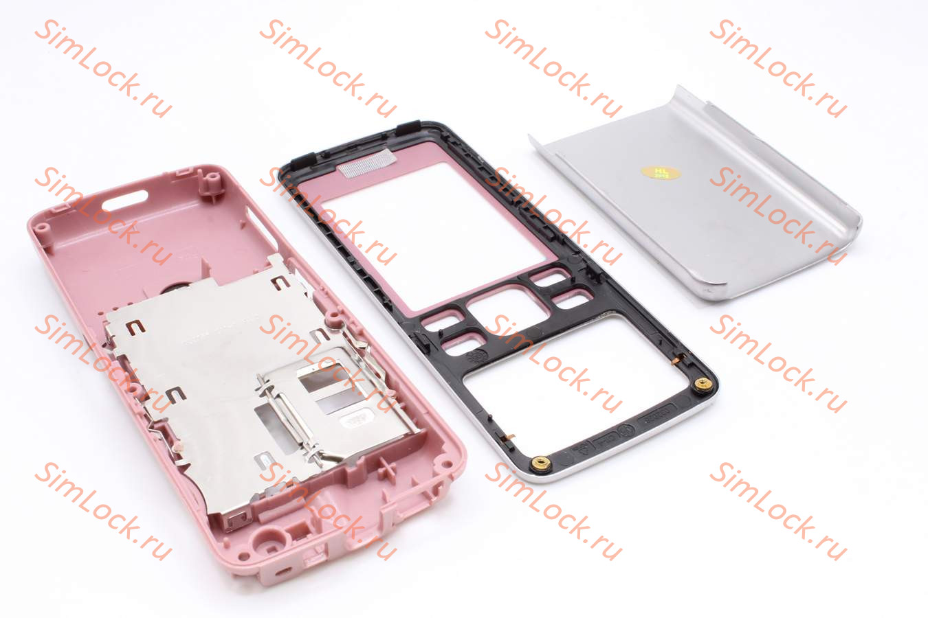 Nokia 6300 - корпус, цвет серый+розовый