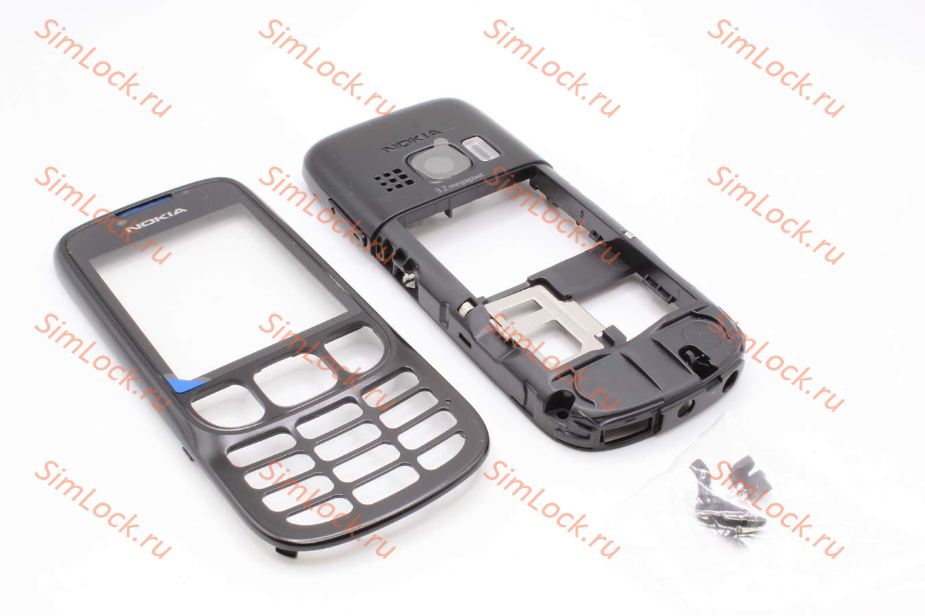 Nokia 6303 - корпус, цвет черный, без панели АКБ