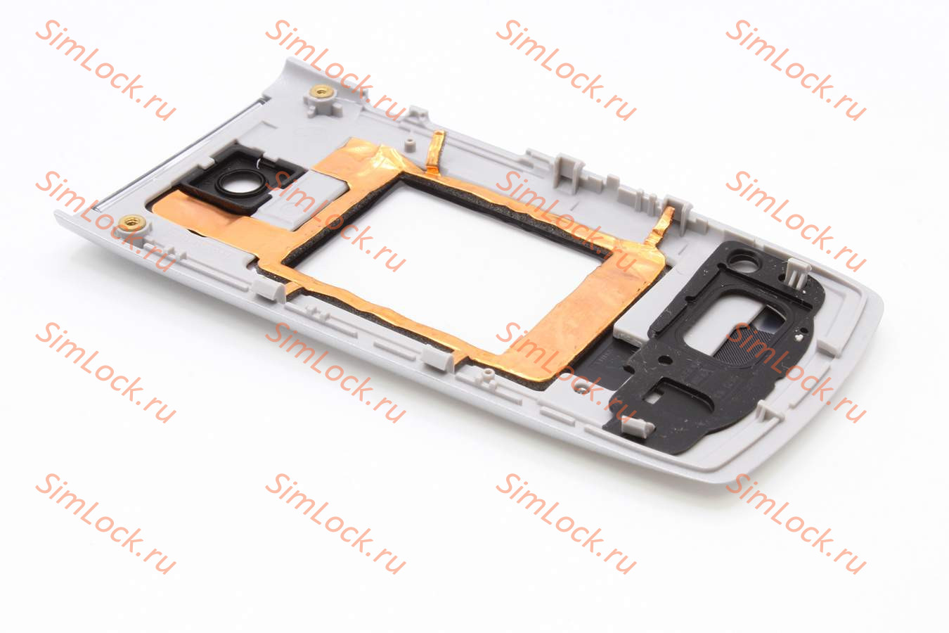 Nokia 6555 - внешняя верхняя панель, SILVER, оригинал