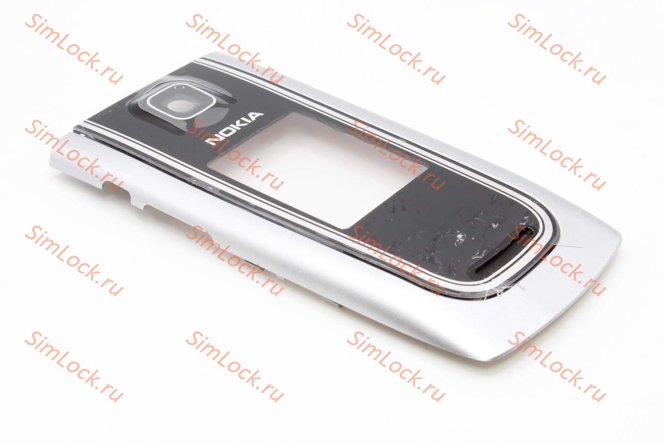 Nokia 6555 - внешняя верхняя панель, SILVER, оригинал купить по цене 750 р.  в Челябинске - интернет магазин SimLock.ru