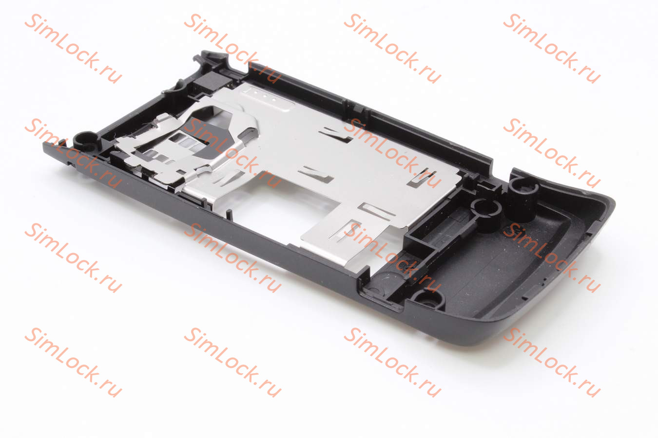 Nokia 6555 - середина нижней части в сборе с антенной, мет. пластиной, разъемом и дверцей SIM , оригинал