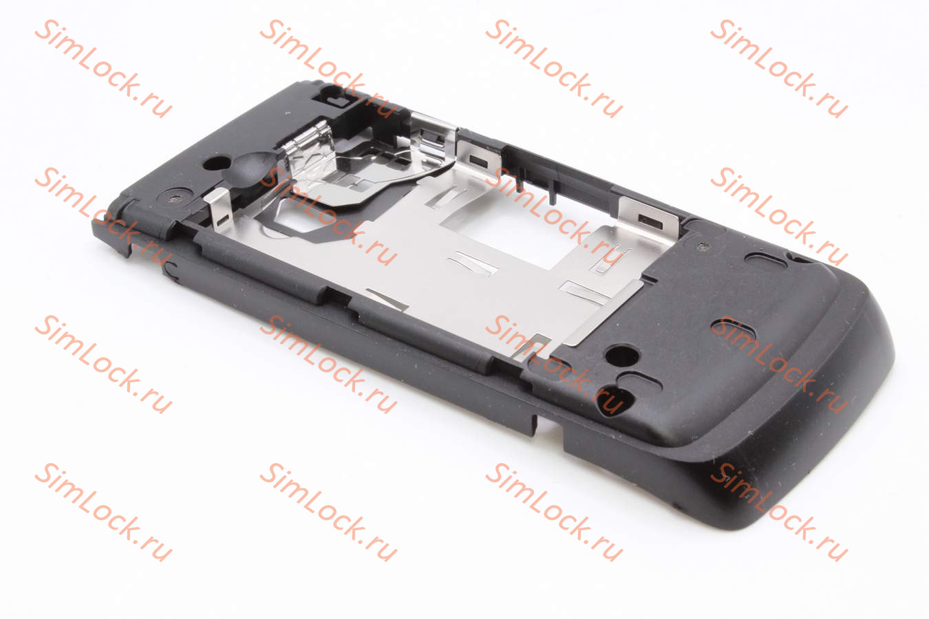 Nokia 6555 - середина нижней части в сборе с антенной, мет. пластиной, разъемом и дверцей SIM , оригинал