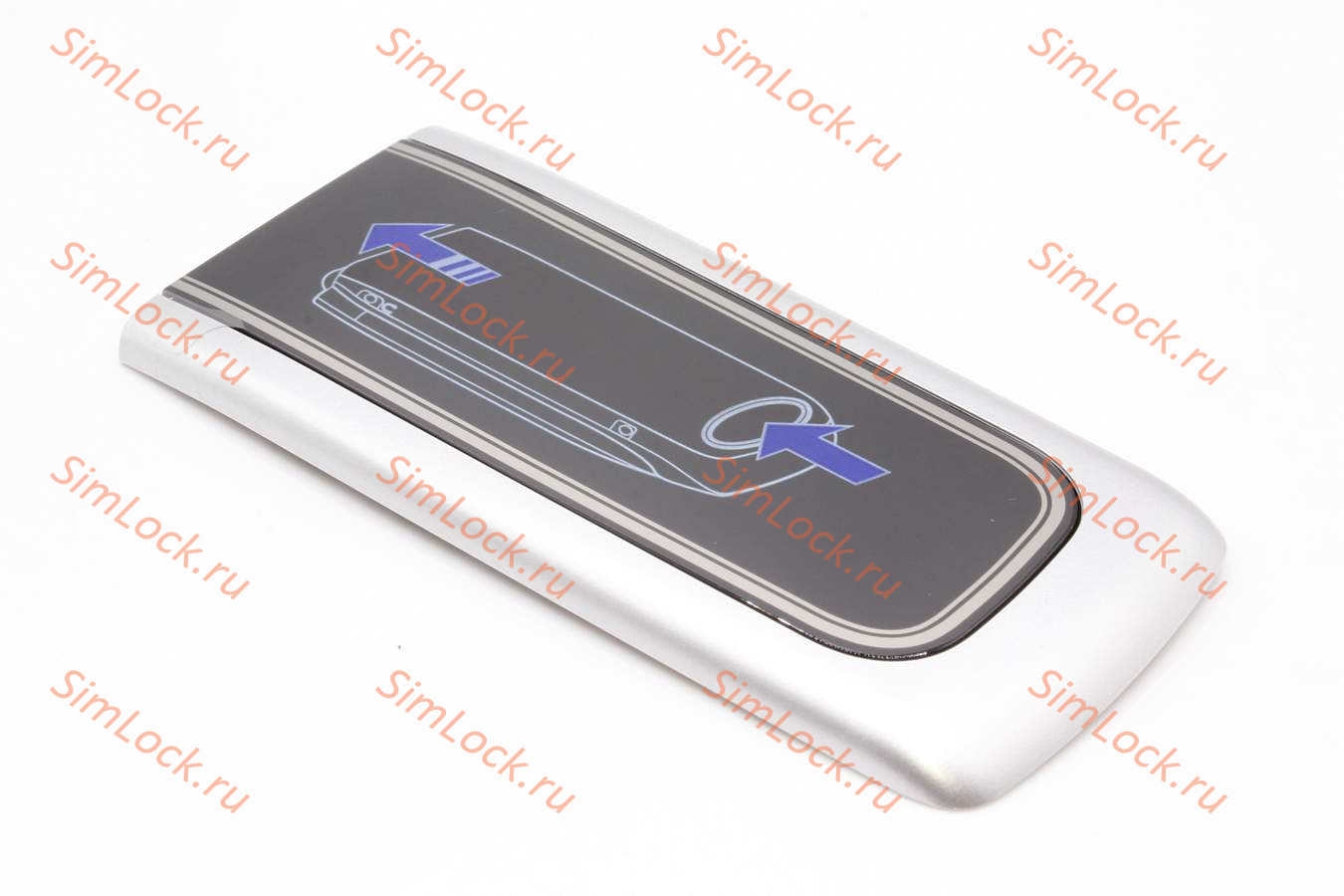 Nokia 6555 - панель АКБ, SILVER, оригинал