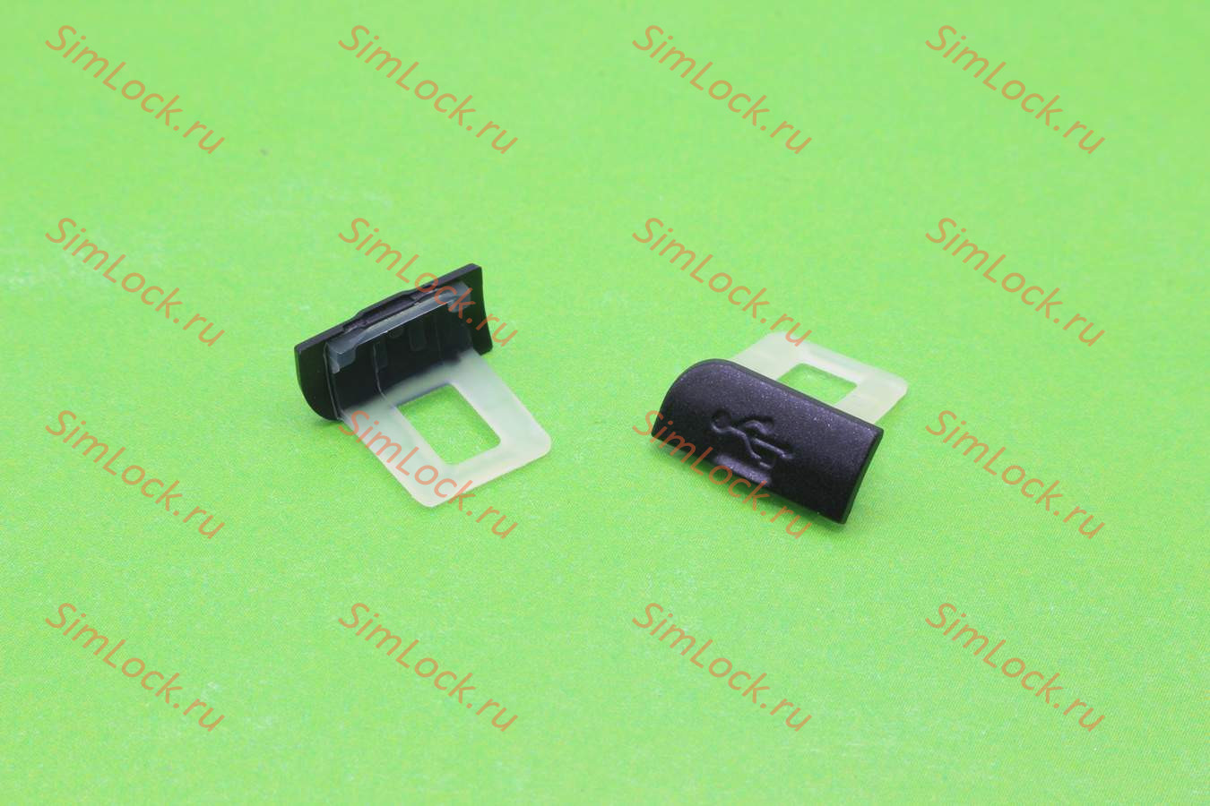 Nokia 6600 slide -крышка разъема USB, BLACK, оригинал