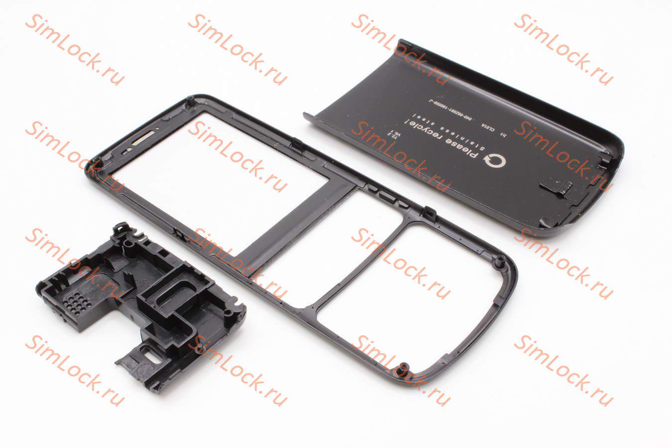 Nokia 6700 classic - лицевая панель + панель акб и внутренняя верхняя панель, цвет черный