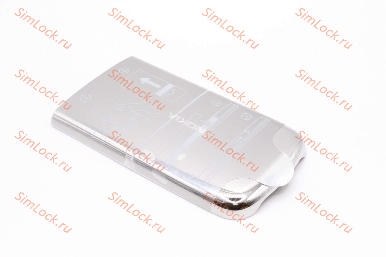 Nokia 6700 classic - панель акб, цвет хром