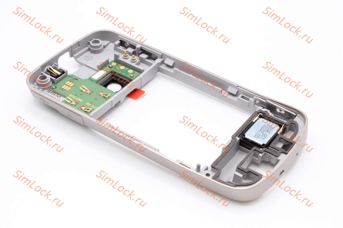 Nokia 6710 navi - средняя часть в сборе со звонком, платкой карты памяти, боковыми дверцами и разъемом, оригинал