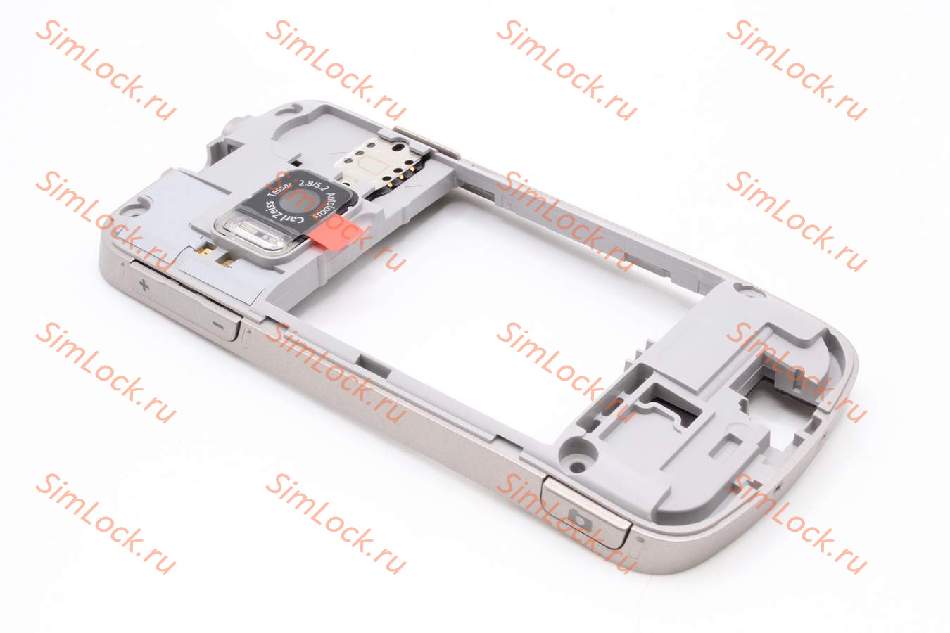 Nokia 6710 navi - средняя часть в сборе со звонком, платкой карты памяти, боковыми дверцами и разъемом, оригинал