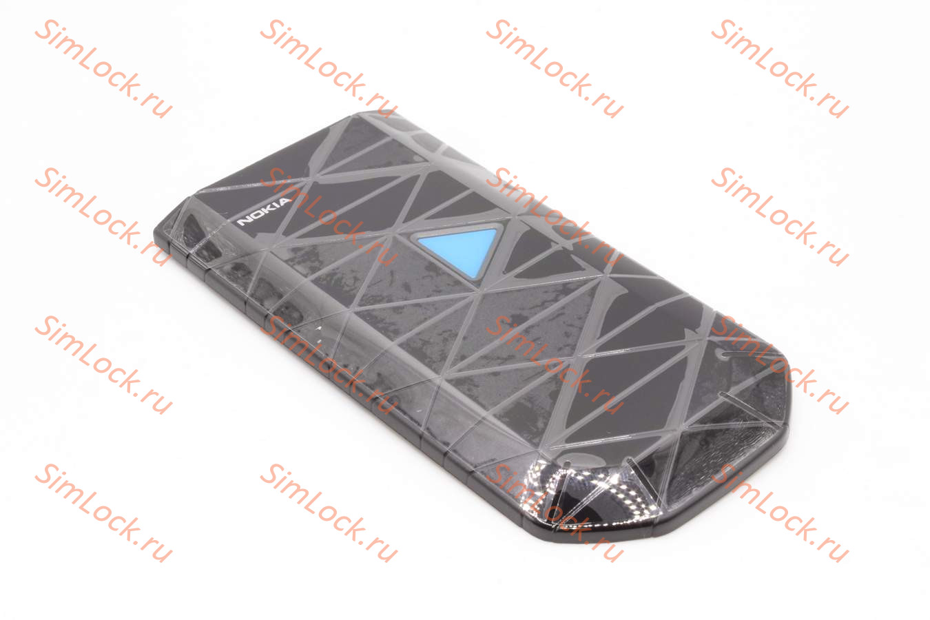 Nokia 7070 - внешняя верхняя панель, BLACK - BLUE, оригинал
