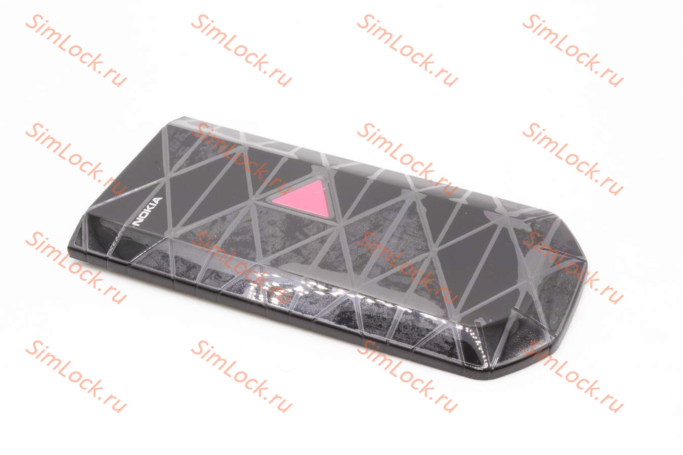 Nokia 7070 - внешняя верхняя панель, BLACK - PINK, оригинал