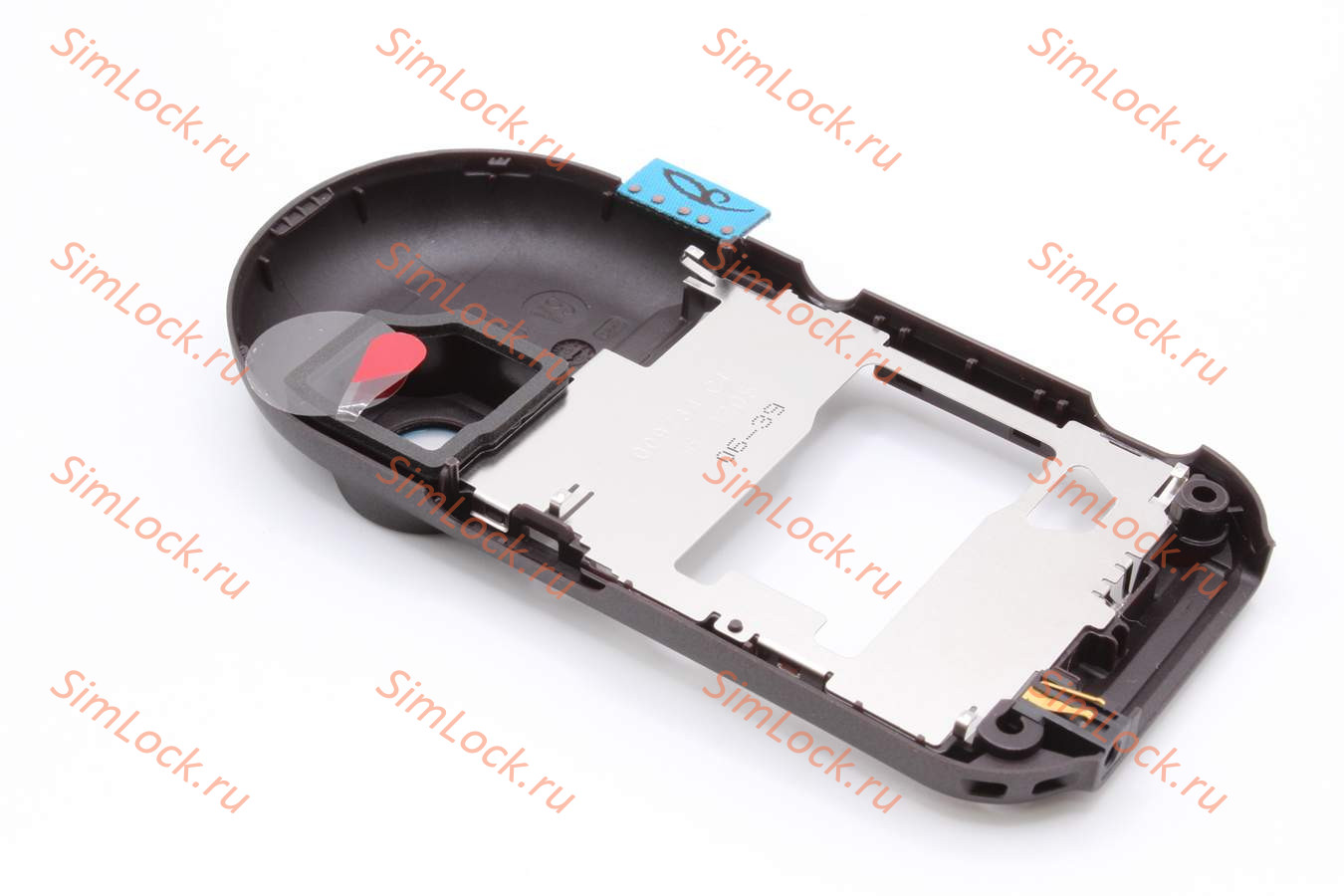 Nokia 7370 - нижняя часть в сборе с разъемом и металлической пластиной, оригинал