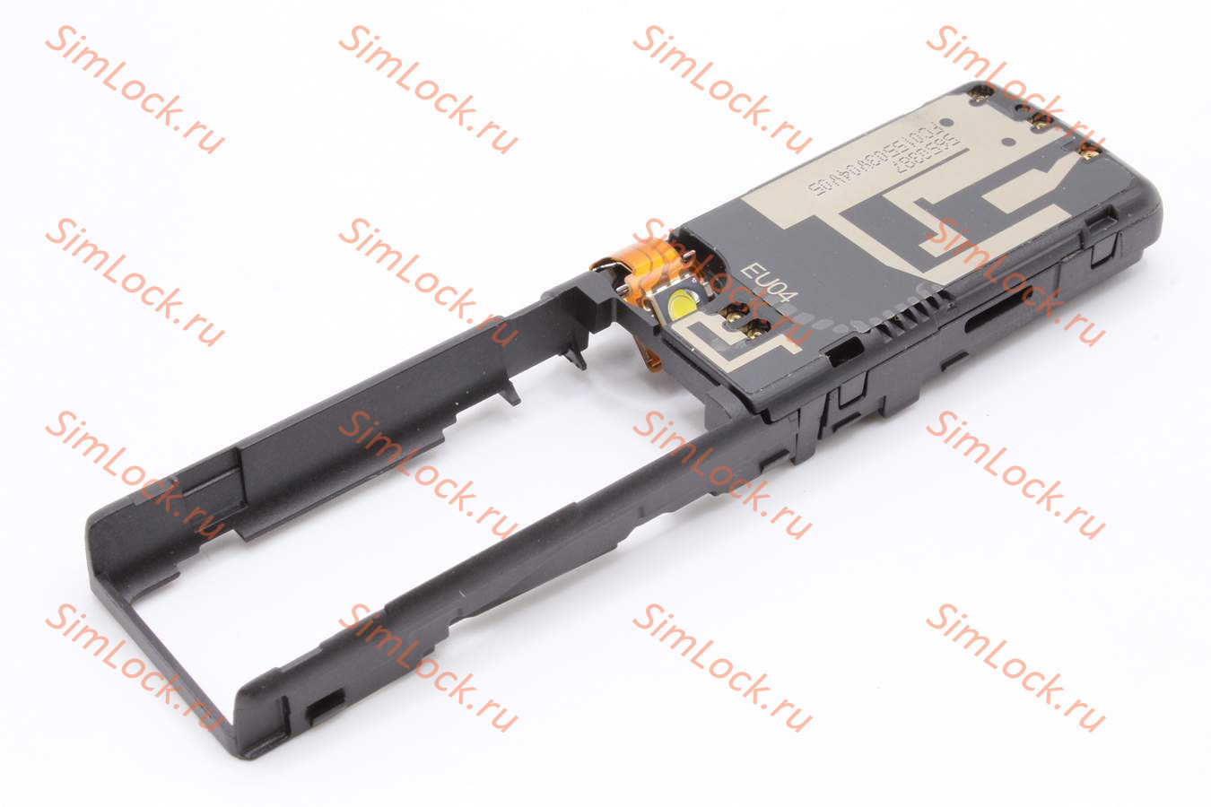 Nokia 7380 - средняя часть в сборе с защелкой батареи, звонком и вспышкой, оригинал