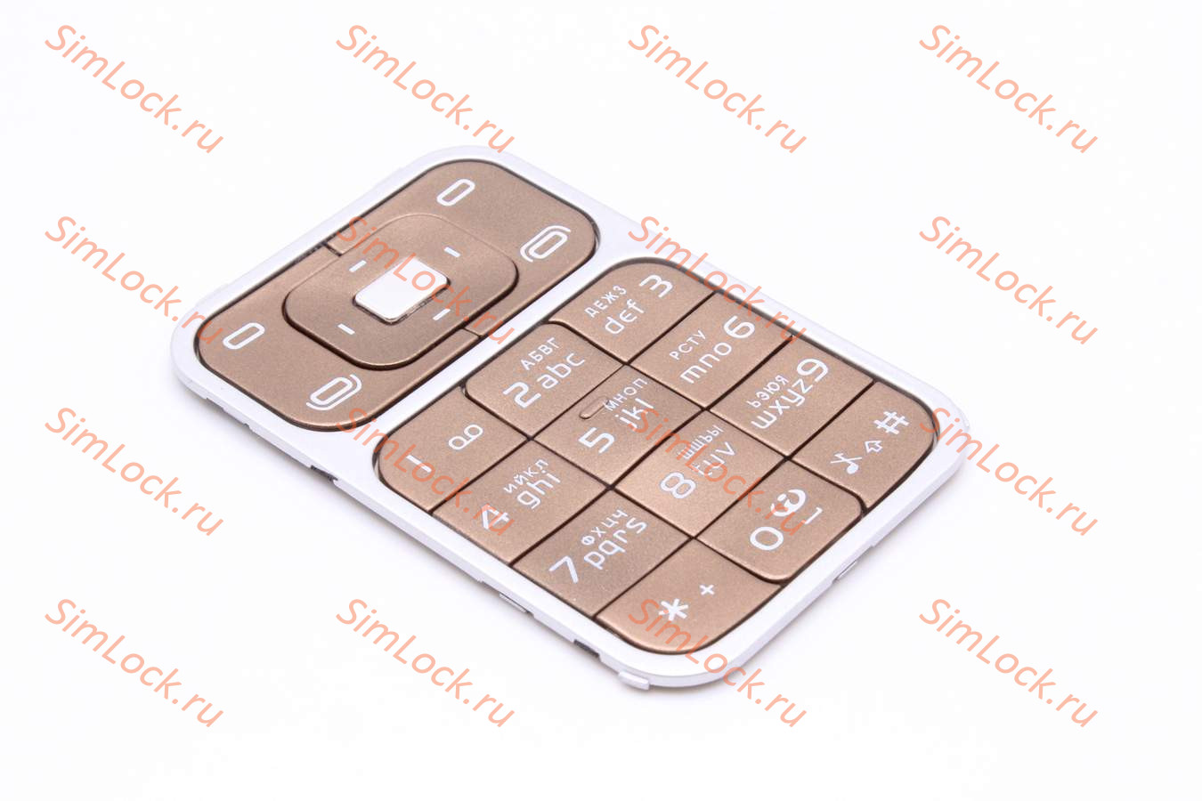 Nokia 7390 - клавиатура, цвет коричневый