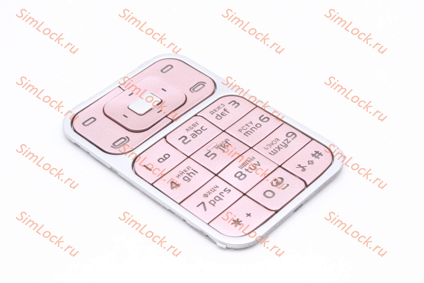 Nokia 7390 - клавиатура, цвет розовый