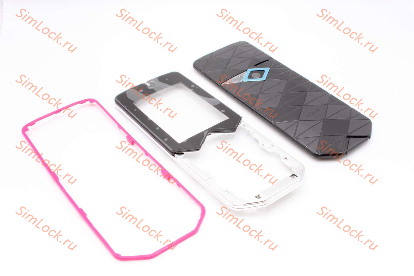 Nokia 7500 - панели, цвет черный+розовый