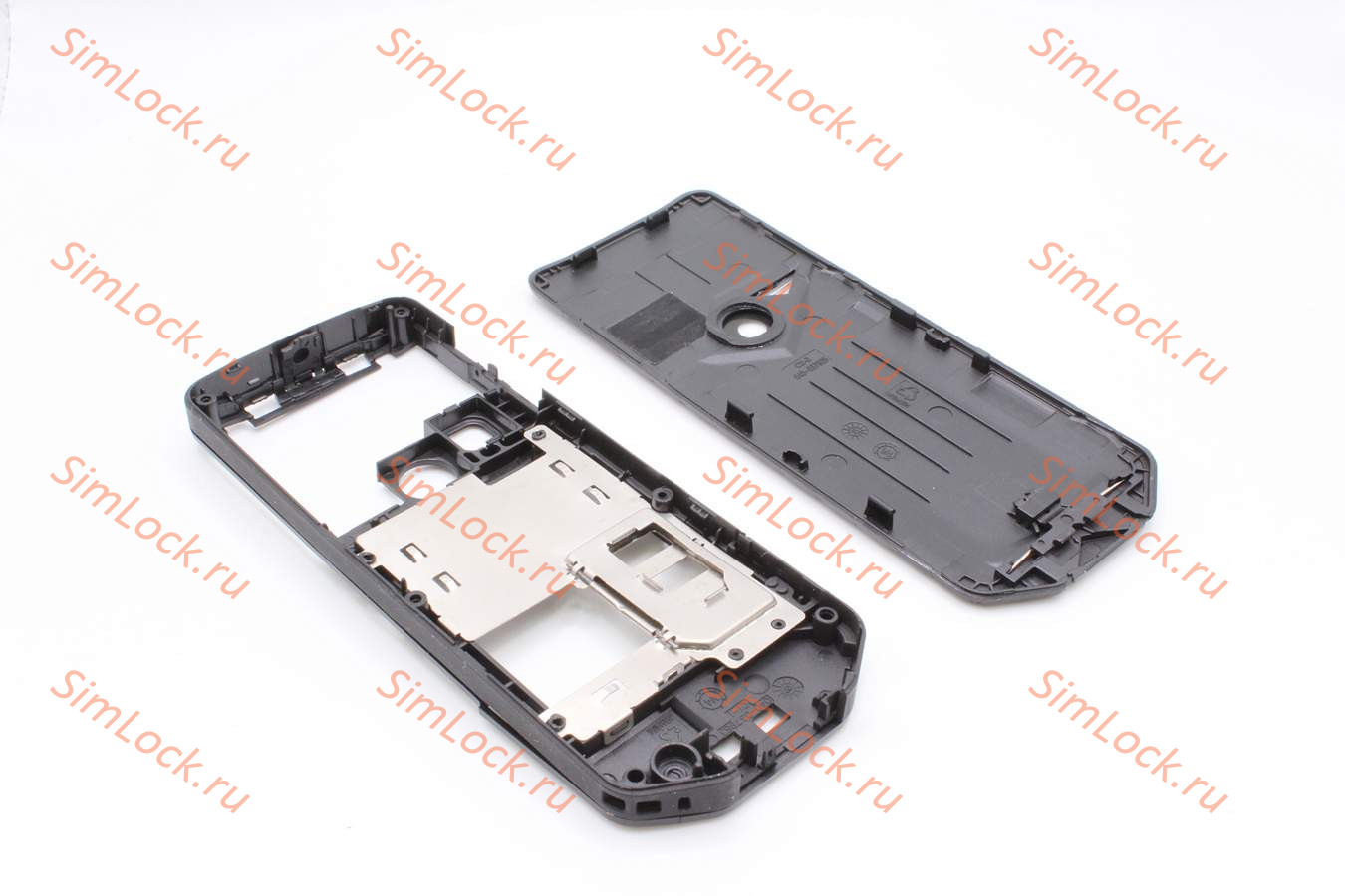 Nokia 7500 - средняя часть с крышкой, цвет черный