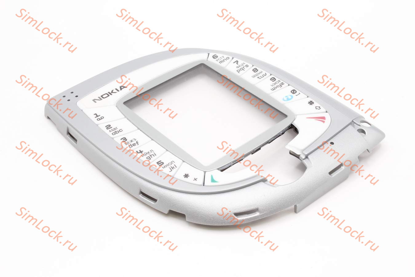 Nokia 7600 - лицевая панель со стеклом и клавиатурой, GREY, оригинал