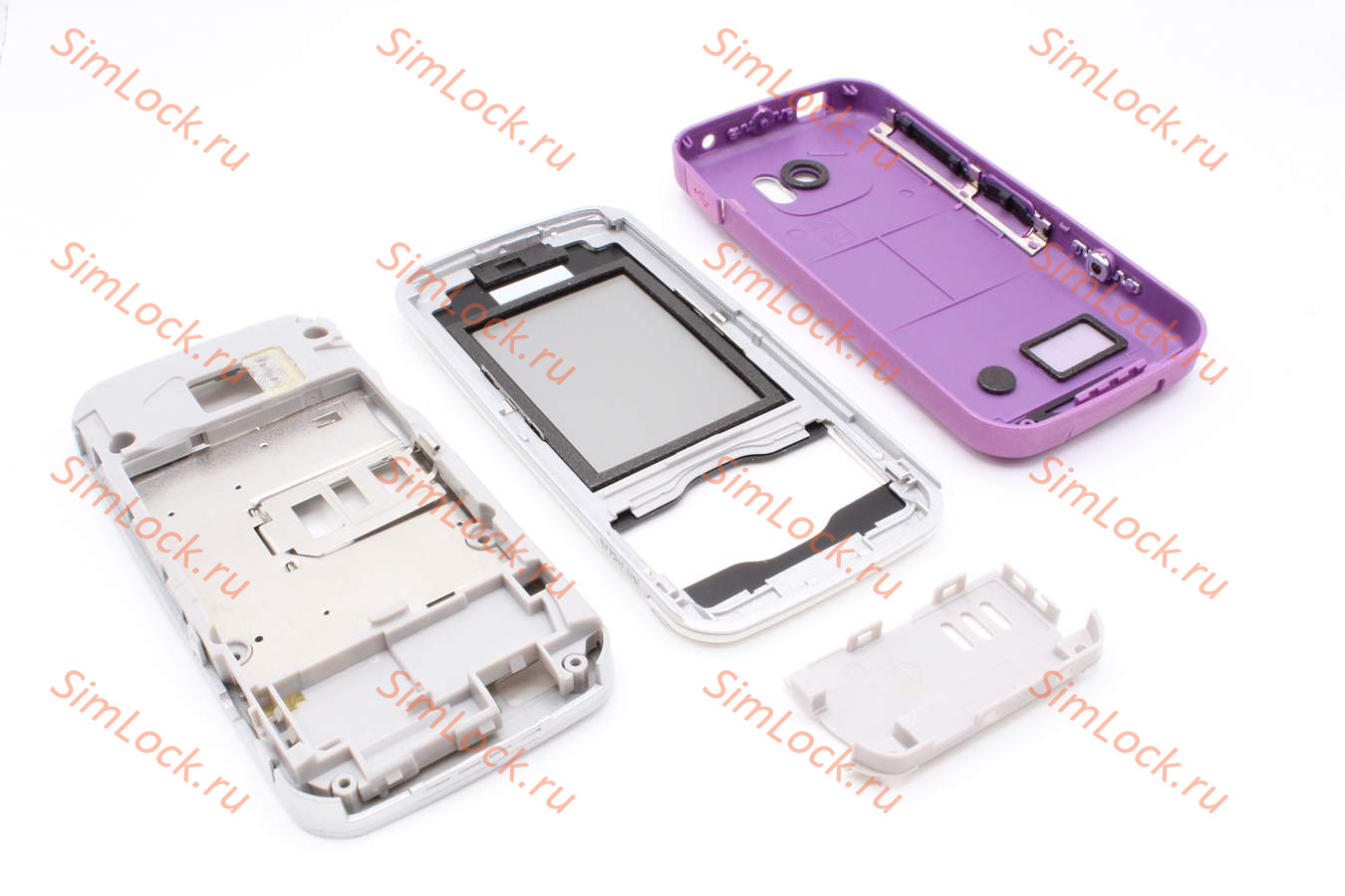 Nokia 7610 supernova - корпус, цвет белый+фиолетовый, ST