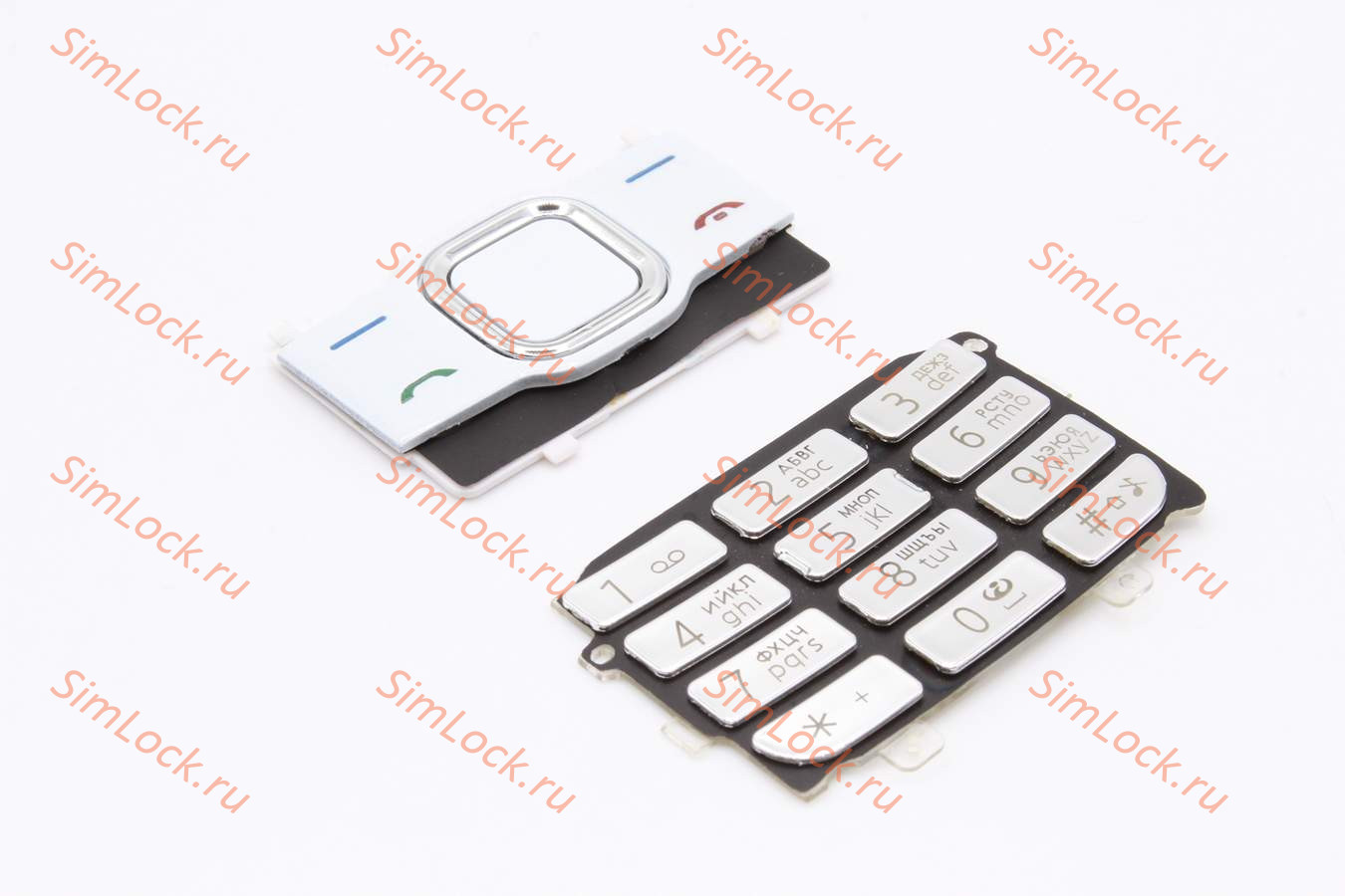 Nokia 7610 supernova - клавиатура, цвет серый+белый