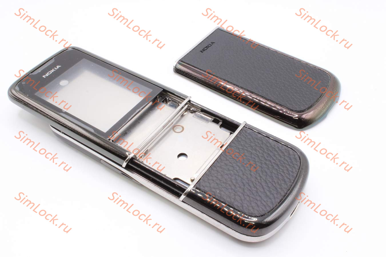 Nokia 8800 Sapphire Arte - корпус, цвет черный, кожаные накладки низкого качества