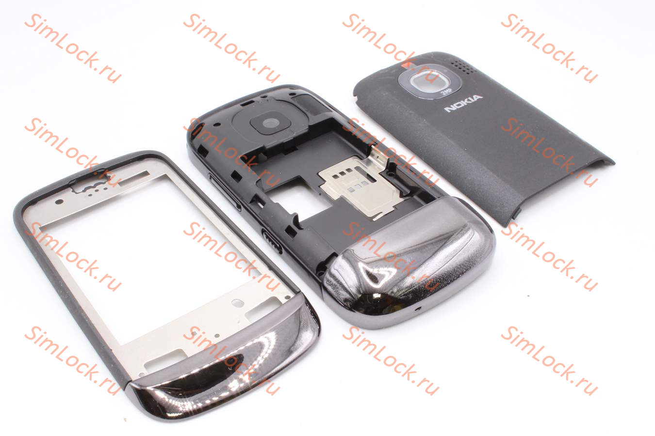 Nokia C2-02 - корпус, цвет черный