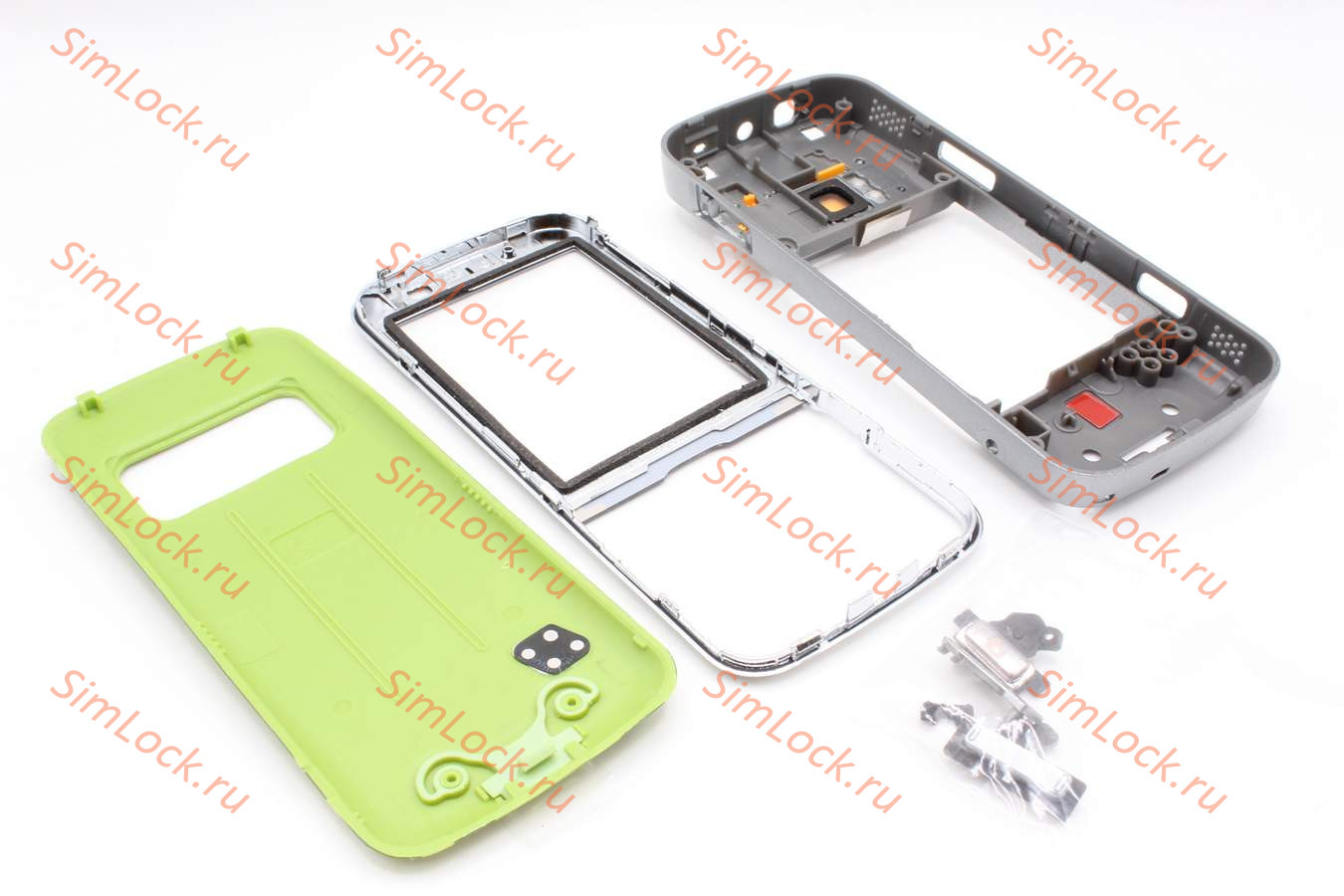 Nokia N79 - корпус, цвет серый+зеленый