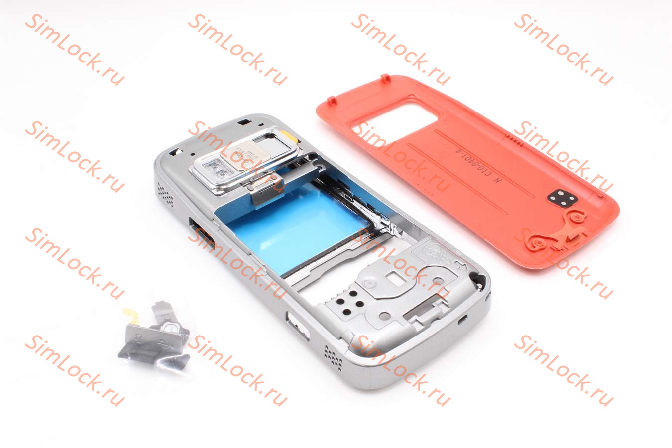 Nokia N79 - корпус, цвет серый+красный