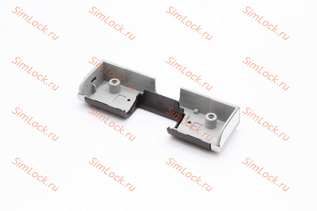 Nokia N90 - вставка нижняя декоративная верхней части флипа, цвет PEARL BLACK, оригинал