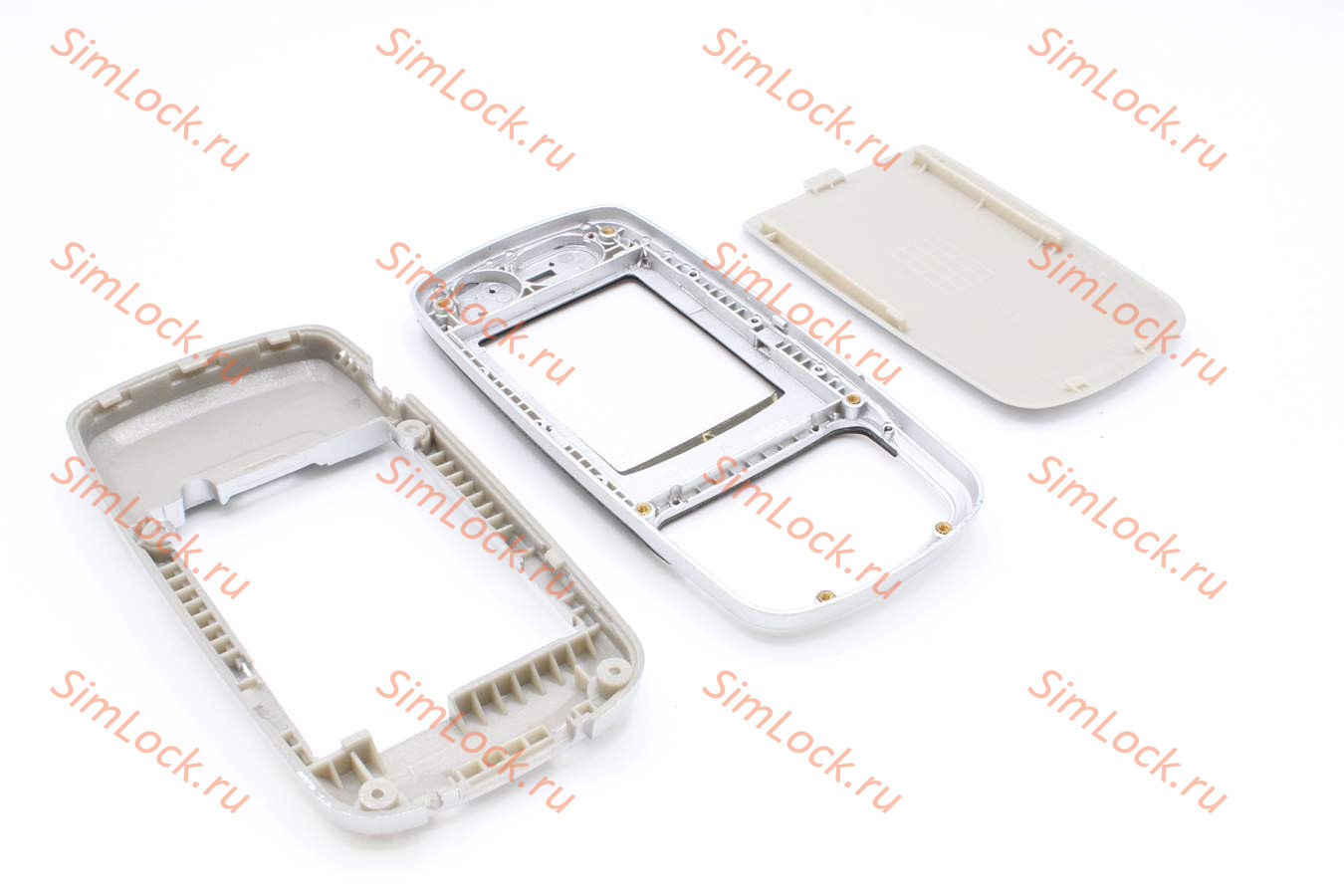 Samsung C300 - корпус без средней части, цвет черный+серый