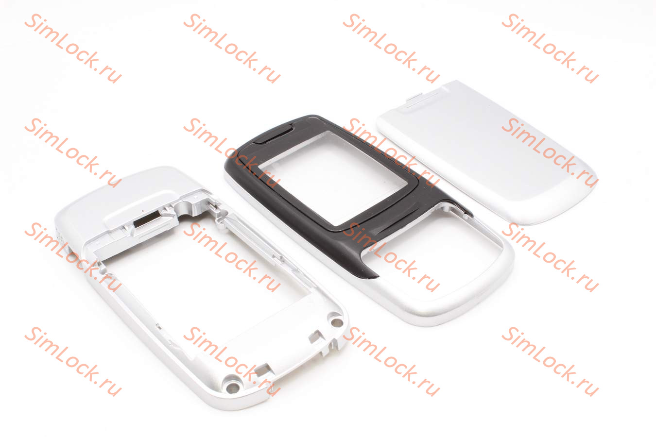 Samsung C300 - корпус без средней части, цвет черный+серый