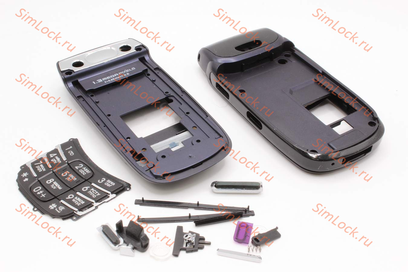 Samsung D500 - корпус с клавиатурой, цвет черный