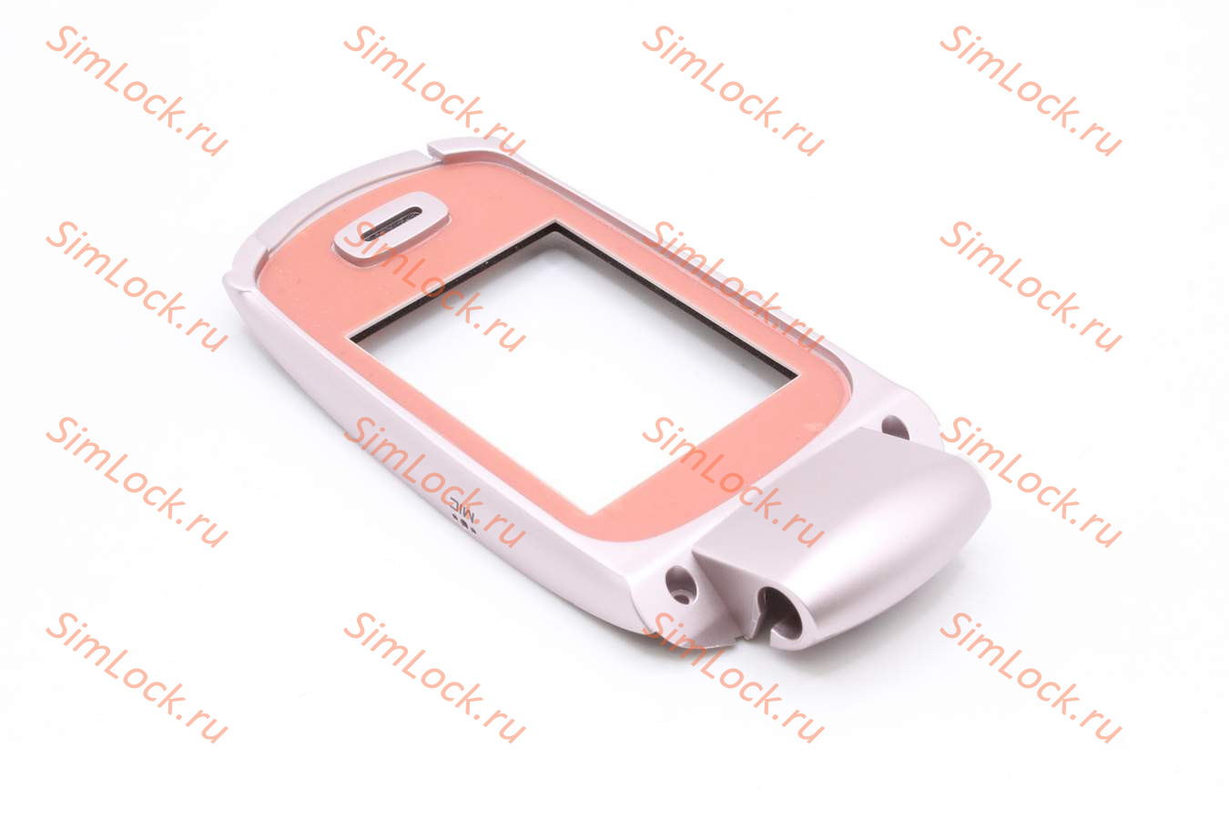 Samsung E530 - нижняя часть флипа в сборе с механизмом (цвет - purple), оригинал