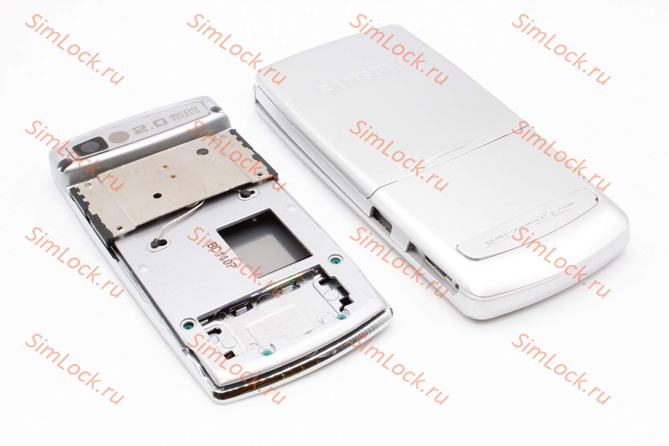 Samsung E840 - корпус, цвет серебристый