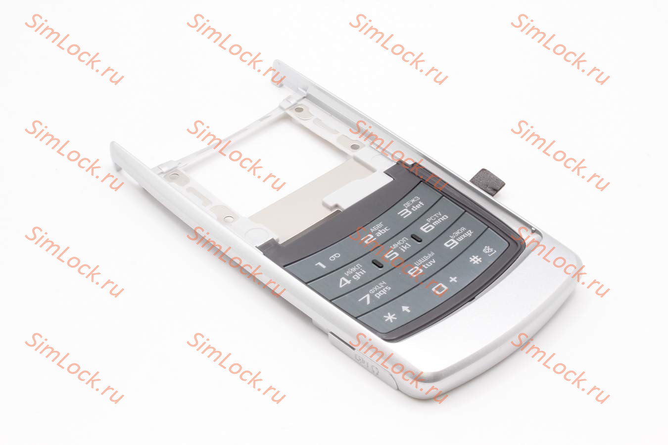 Samsung E840 - средняя часть корпуса в сборе с подложкой клавиатуры набора номера, оригинал