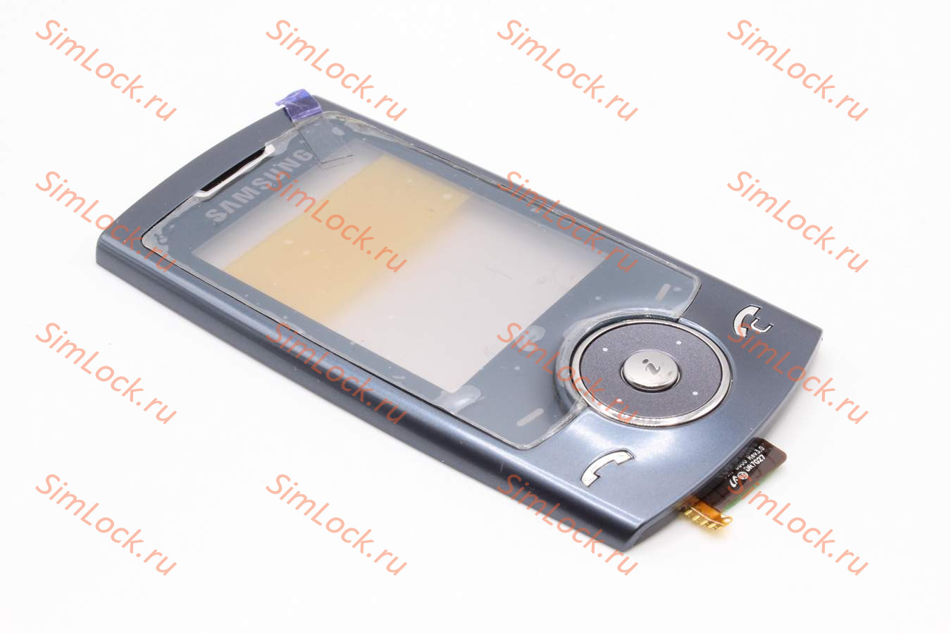 Samsung U600 - лицевая панель со шлейфом функциональной клавиатуры, цвет темно-серый