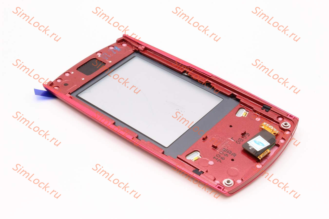 Samsung U600 - лицевая панель со шлейфом функциональной клавиатуры, цвет розовый