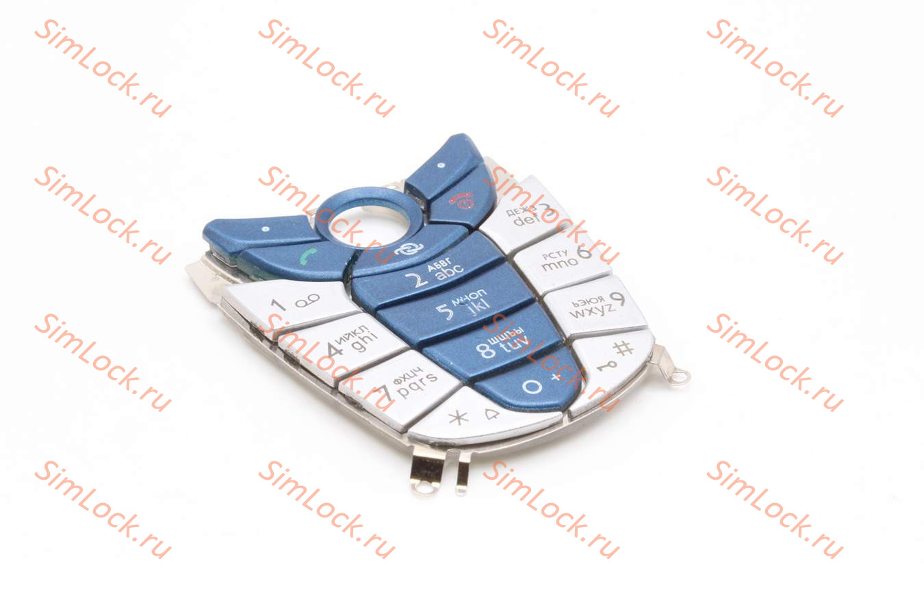 Siemens C65 - клавиатура, цвет серый+синий