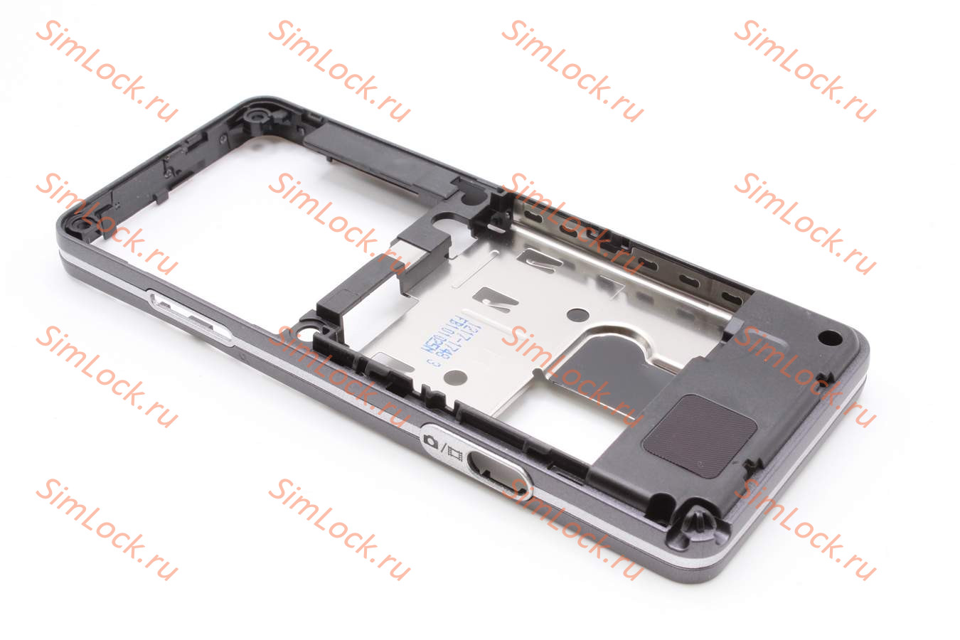 Sony Ericsson C510 - средняя часть корпуса - шасси (цвет - silver for black), оригинал